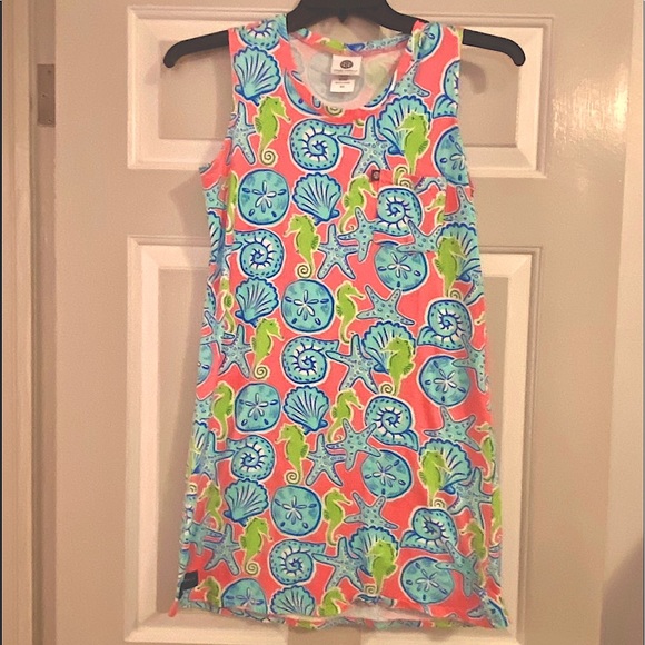 Simply Southern Seahorse & Shells Tank Dress - Picture 1 of 6